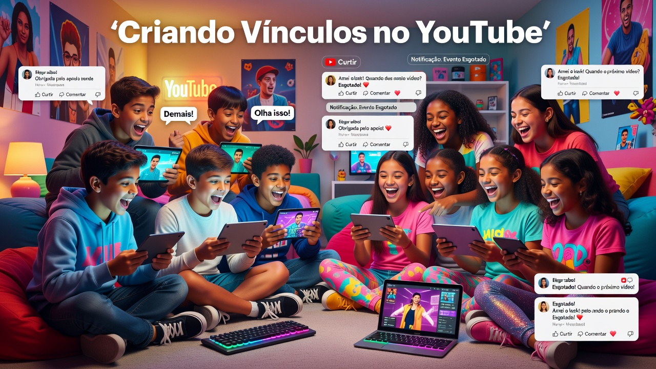 Pré-adolescentes Criam Vínculos Afetivos Fortes com Youtubers Favoritos